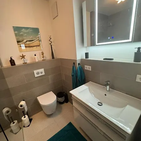 Appartement Nordsee Panorama Direkt Am Wasser Hafenblick