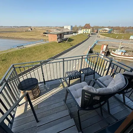 Appartement Nordsee Panorama Direkt Am Wasser Hafenblick