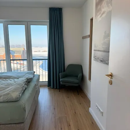 Nordsee Panorama Direkt Am Wasser Hafenblick
